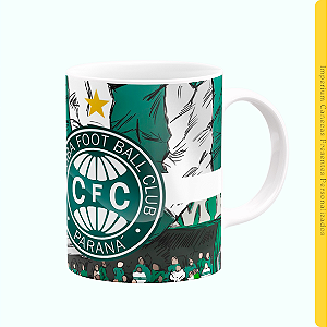 Caneca Branca Lisa 325ml - Coritiba