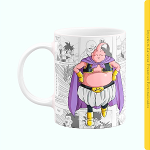 Caneca Branca Lisa 325ml - Dragon Ball Z