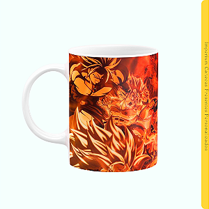 Caneca Branca Lisa 325ml - Dragon Ball Z