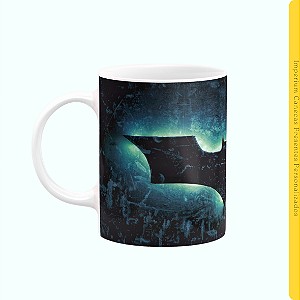 Caneca Branca Lisa 325ml - Batman