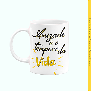 Caneca Branca Lisa 325ml - Happy Birthday