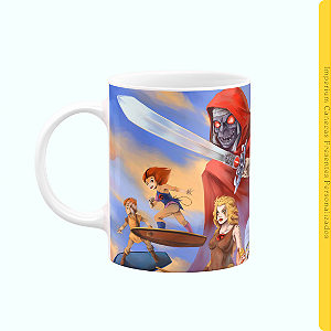 Caneca Branca Lisa 325ml - Thundercats