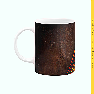 Caneca Branca Lisa 325ml - Shazam