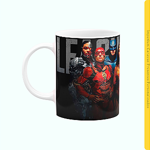 Caneca Branca Lisa 325ml - Personagens DC
