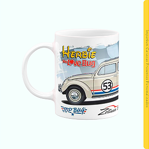 Caneca Branca Lisa 325ml - Herbie
