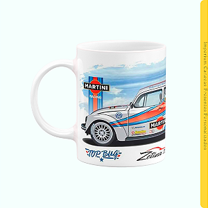 Caneca Branca Lisa 325ml - Fusca Martini