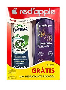 Kit Protetor + Hidratante pós-sol Framboesa