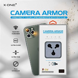 Película X-One Câmera Armor Blue iPhone 13