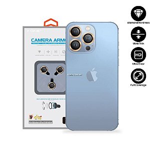 Película X-One Câmera Armor Gold - iPhone 13 Pro/13 Pro Max