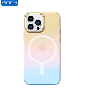 Capa Aurora Gold MagSafe Rock Space Para iPhone 13