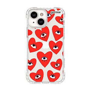 Capa Gocase Heart Rolling Eyes Para iPhone 13/14