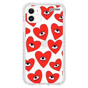 Capa Gocase Heart Rolling Eyes Para iPhone 11