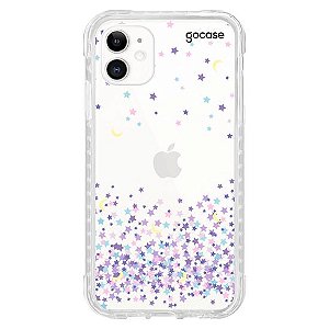 Capa Gocase Clear Glitter Rosa Para iPhone Xr - Loja online da UAITECH
