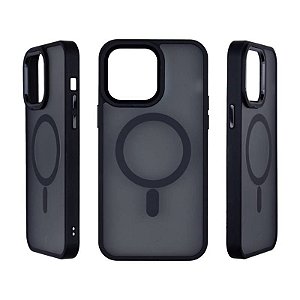 Capa Infinity Smoke MagSafe Preta para iPhone 15 Pro