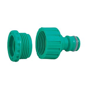 Adaptador Plástico para Jardim Flow Pack Tramontina Rosca de 3/4 e Bucha de Redução de 1/2