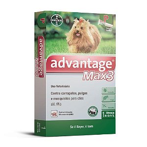 Advantage Max3 0,4ml para Cães até 4Kg