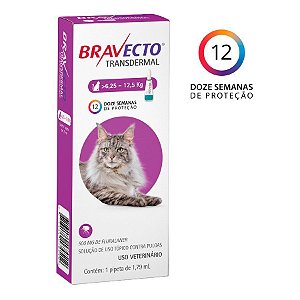 Bravecto Transdermal 500mg para Gatos de 6,25 a 12,5Kg