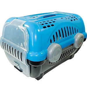 Caixa de Transporte Luxo Furacão Pet Azul n°2