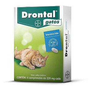 Drontal Gatos com 4 Comprimidos