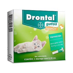 Drontal Spot On 0,35ml para Gatos de 0,5 a 2,5Kg