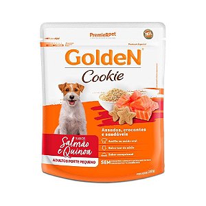 GoldeN Cookie Cães Adultos Raças Pequenas Salmão e Quinoa 350g