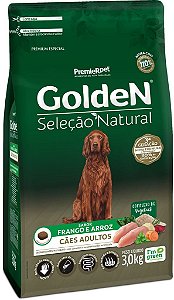 GoldeN Seleção Natural Cães Adultos Frango e Arroz