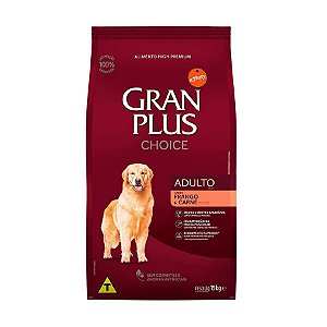 Gran Plus Choice Cães Adultos Frango e Carne 15Kg