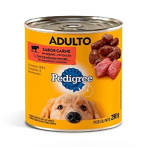 Lata Pedigree Pedaços de Carne ao Molho 280g