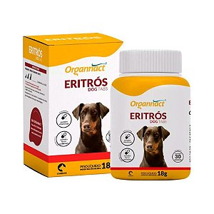 Organnact Eritrós Dog Tabs com 30 Comprimidos 18g