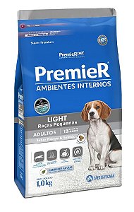PremieR Ambientes Internos Cães Adultos Raças Pequenas Light Frango e Salmão