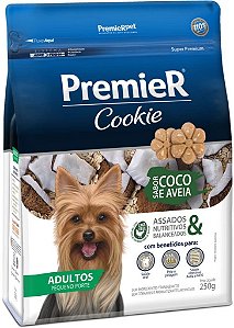 PremieR Cookie Cães Adultos Raças Pequenas Coco e Aveia 250g