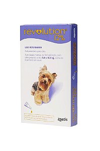 Revolution 12% 30mg para Cães de 2,6 a 5,0Kg