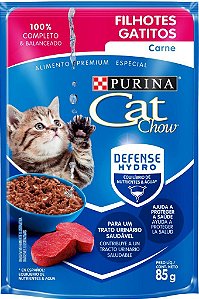 Sachê Cat Chow Filhotes Carne 85g