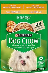 Sachê Dog Chow Adultos Raças Pequenas Frango 100g