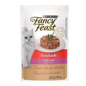 Sachê Fancy Feast Gatos Adultos Goulash com Atum 85g
