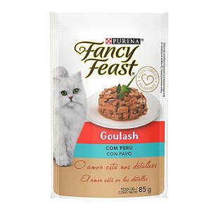 Sachê Fancy Feast Gatos Adultos Goulash com Peru 85g