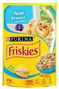 Sachê Friskies Adultos Peixe Branco ao Molho 85g