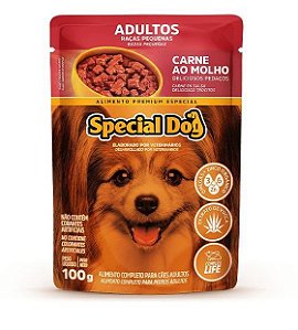 Sachê Special Dog Adultos Raças Pequenas Carne ao Molho 100g
