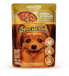 Sachê Special Dog Adultos Raças Pequenas Frango ao Molho 100g