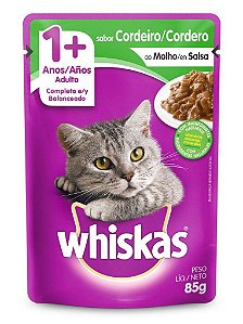 Sachê Whiskas Adultos Cordeiro ao Molho 85g