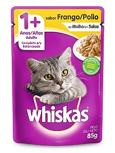 Sachê Whiskas Adultos Frango ao Molho 85g