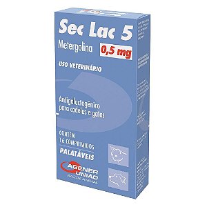 Sec Lac 5 Metergolina 0,5mg com 16 Comprimidos