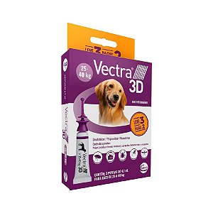 Vectra 3D Cães 25 a 40kg Caixa com 1 Unidade
