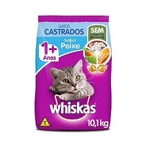 Whiskas Adultos Castrados Peixe 10,1Kg