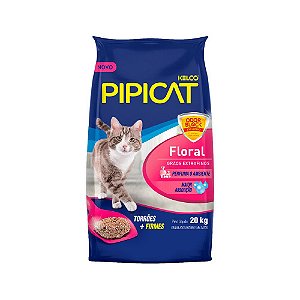 Areia Higiênica Pipicat Floral 20Kg