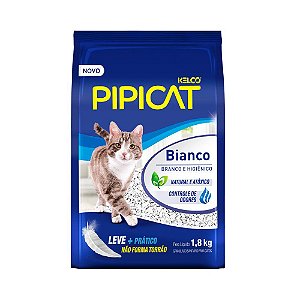 Areia Higiênica Pipicat Bianco 1,8Kg