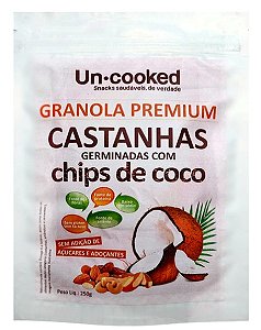 GRANOLA DE CASTANHAS GERMINADAS COM CHIPS DE COCO