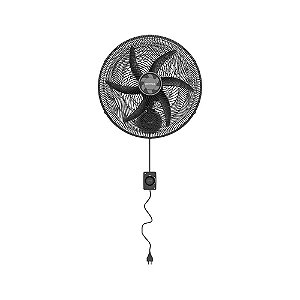 VENTILADOR OSC PAREDE MONTA FACIL 50CM 6P PRETO 127V PREMIUM