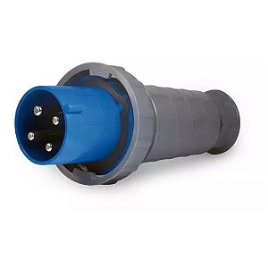 PLUG INDUSTRIAL 3P+T 63A 220V 9H AZUL