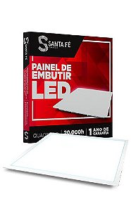 PAINEL LED EMBUTIR QUADRADO 12W 3000K